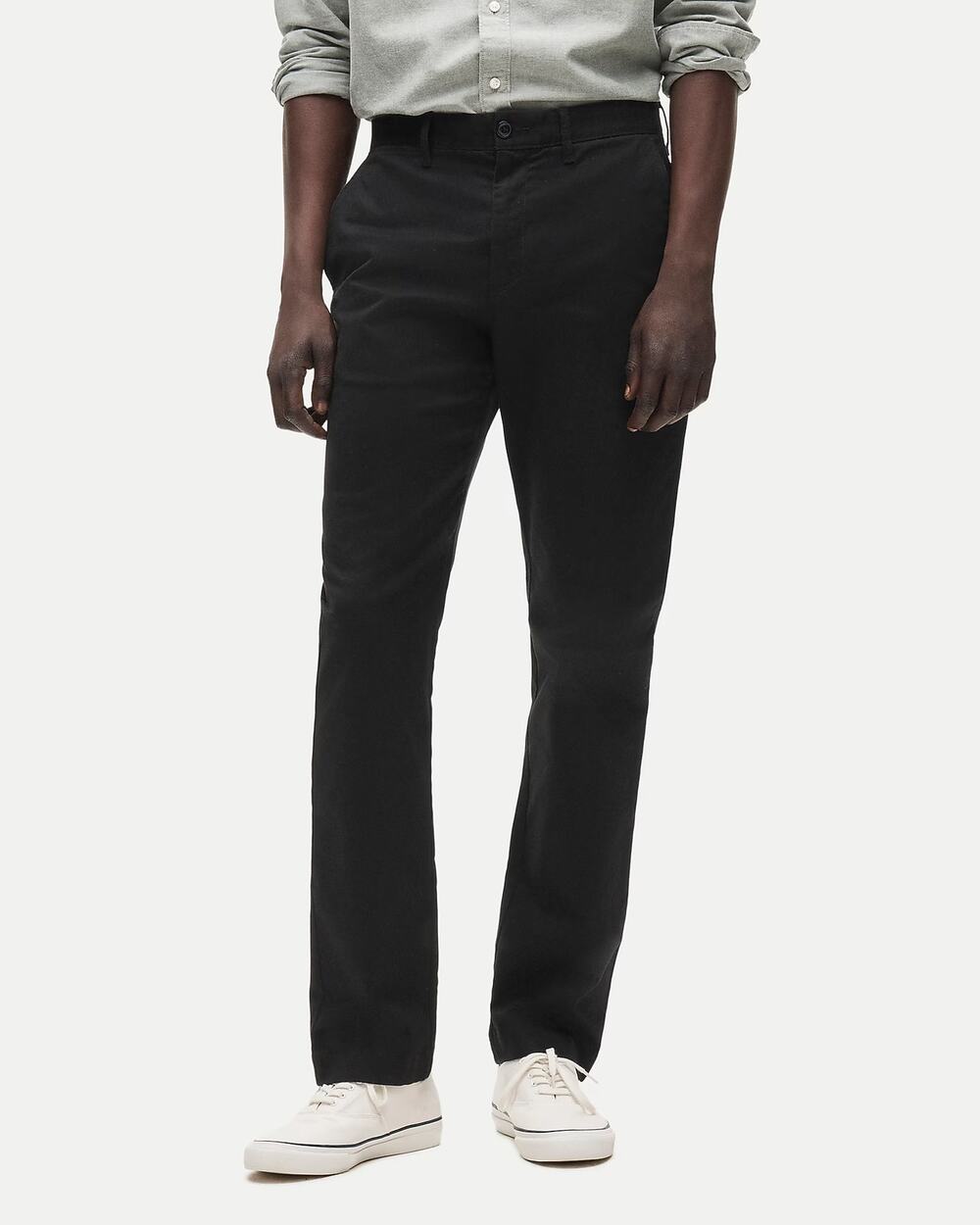 NWT J. Crew 770 Straight Fit Stretch Chino Pants Black Career Mens Size 32/32